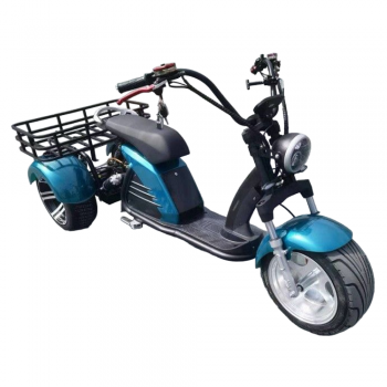 Электроскутер GT M6 Trike синий