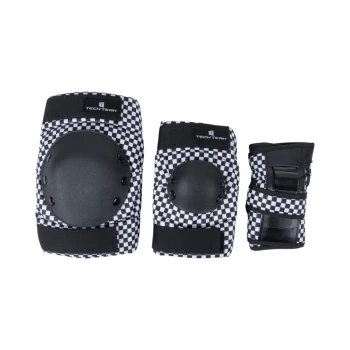 Набор защиты Tech Team Safe fit adult 4.0 Black-white (черный-белый) размер M