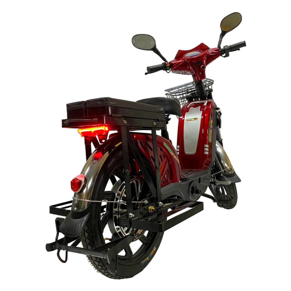 Электроскутер GreenCamel Тайфун 17 (350W 48V12Ah) быстросъем Красный 2