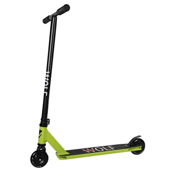 Трюковой самокат Novatrack WOLF 10, 100 Зеленый